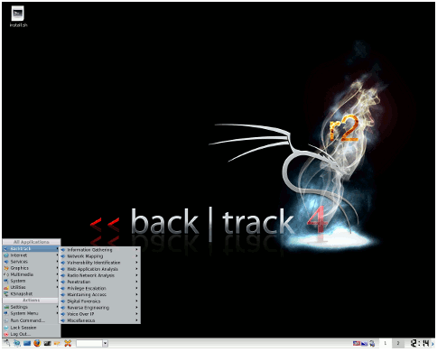 Backtrack 4 R2 desktop