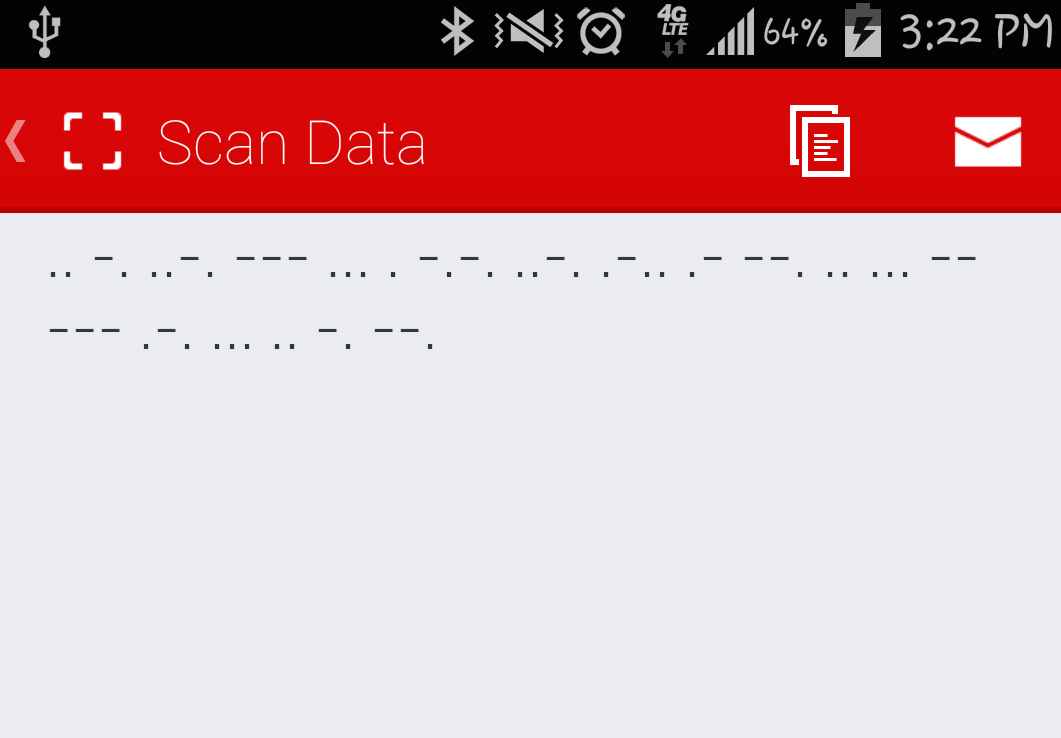 Level 3 - Morse code from QR