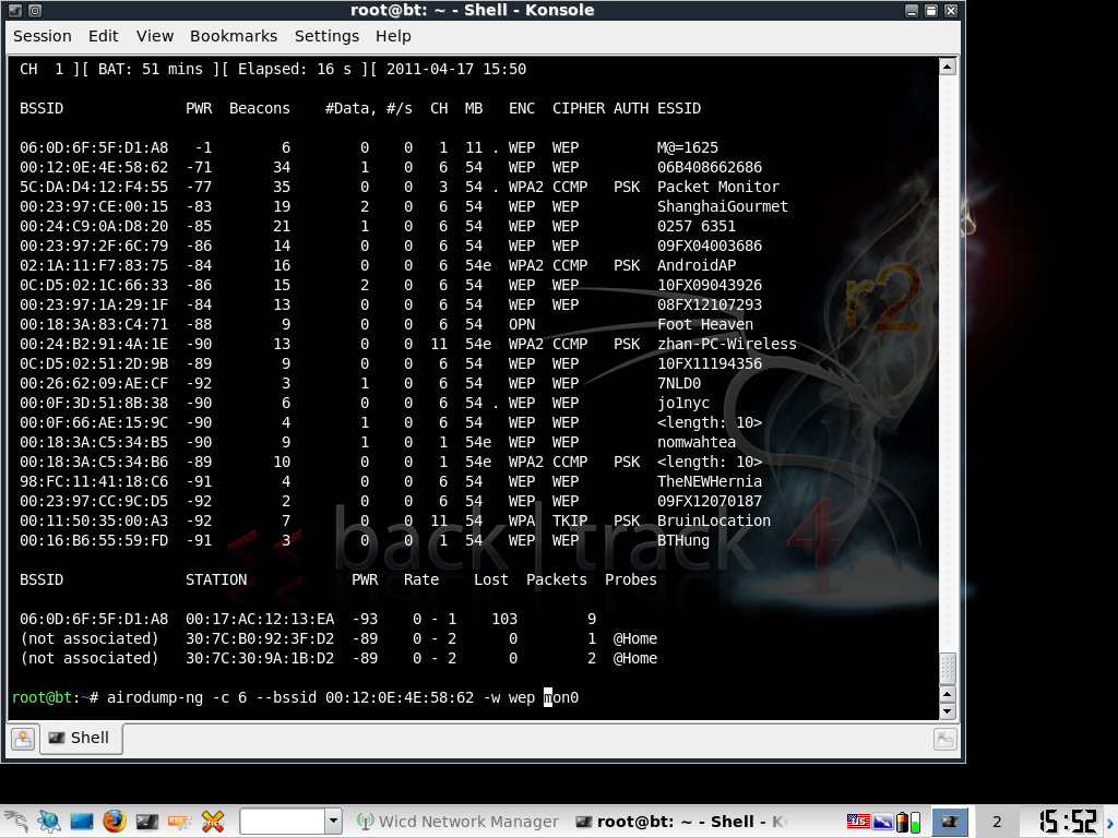 Airodump-ng targeting specific network