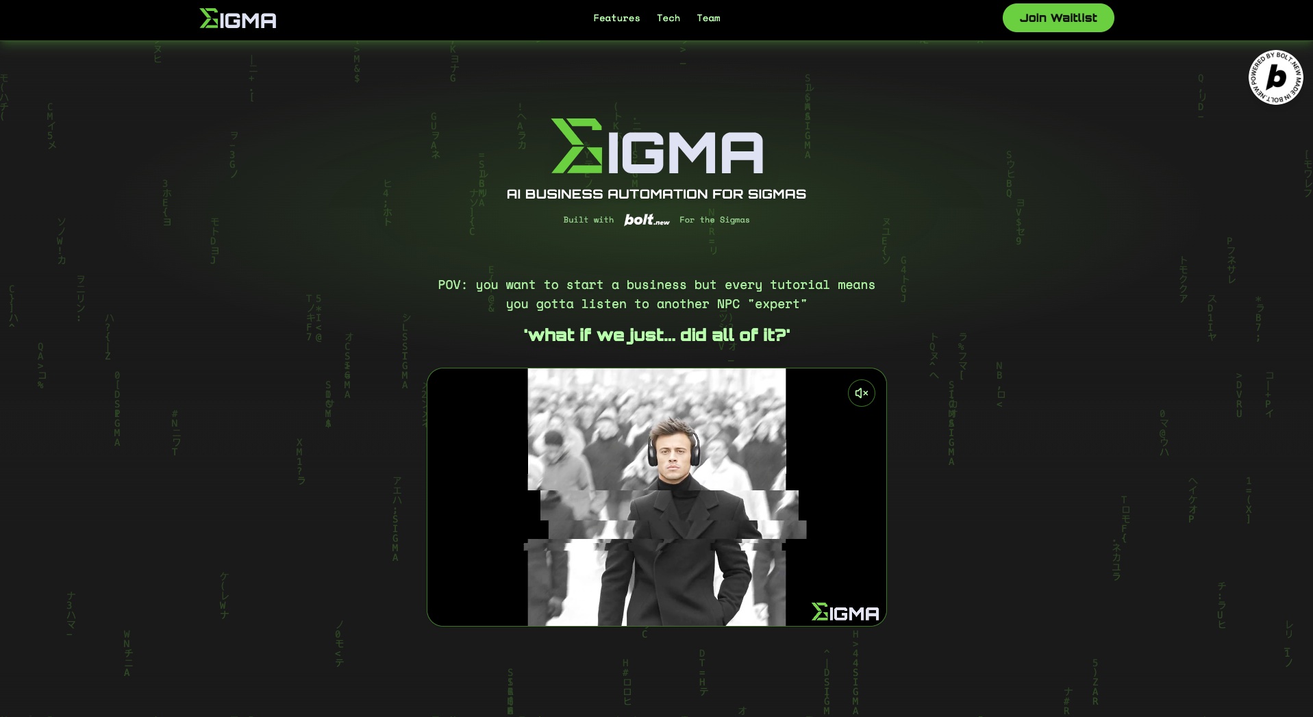 Based Sigma homepage